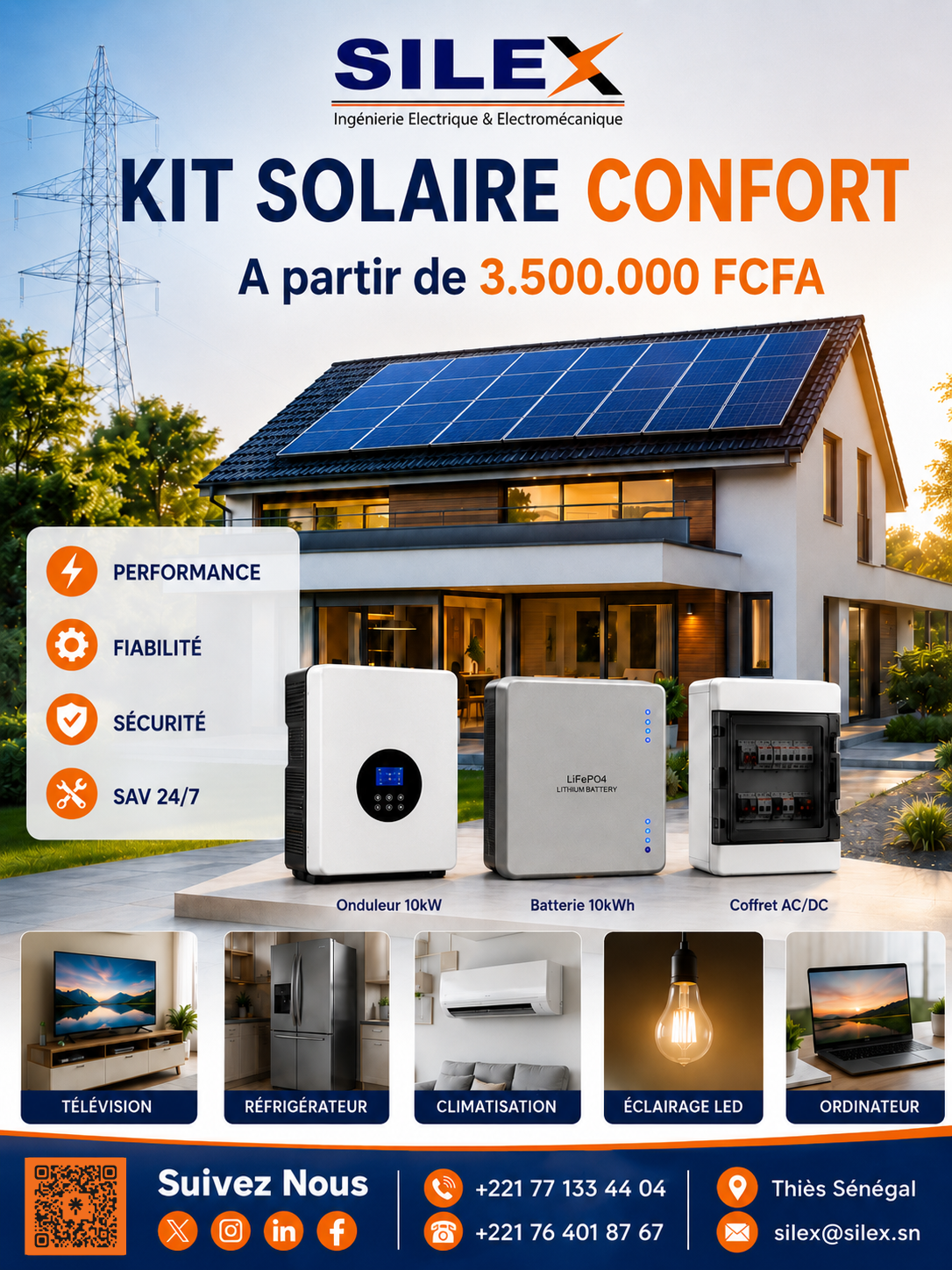 SILEX kit energie solaire Thiés Dakar 3.500.000